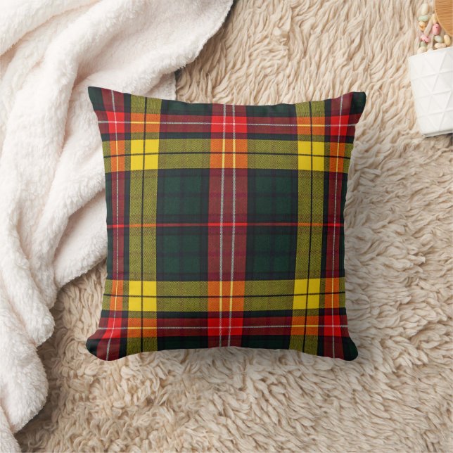 Buchanan Modern Tartan  Cushion (Blanket)