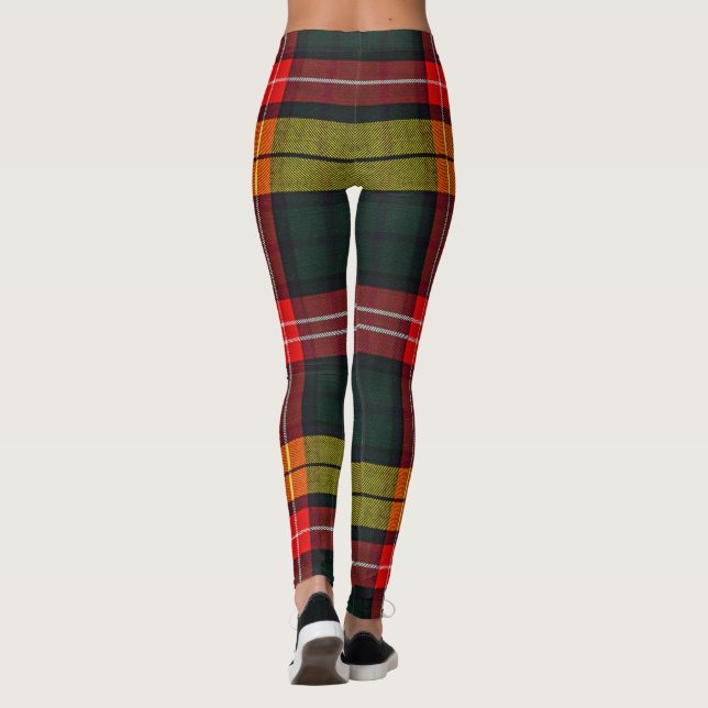 Buchanan Modern Tartan Leggings (Back)
