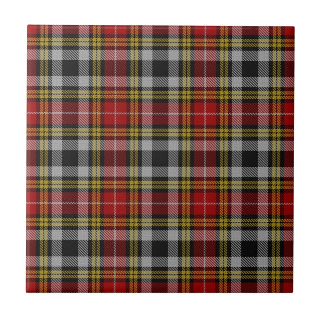 Buchanan Old Dress Scottish Clan Tartan Plaid Tile (Front)