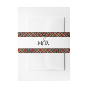 Buchanan Old Dress Tartan Invitation Wrap Belly Band