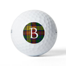 Buchanan Plaid Custom Monogram Golf Balls