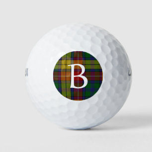 Buchanan Plaid Custom Monogram Golf Balls