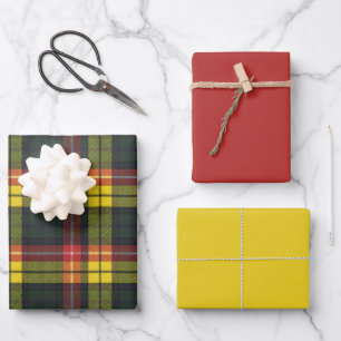 Buchanan  Scottish Clan Tartan Wrapping Paper Shee