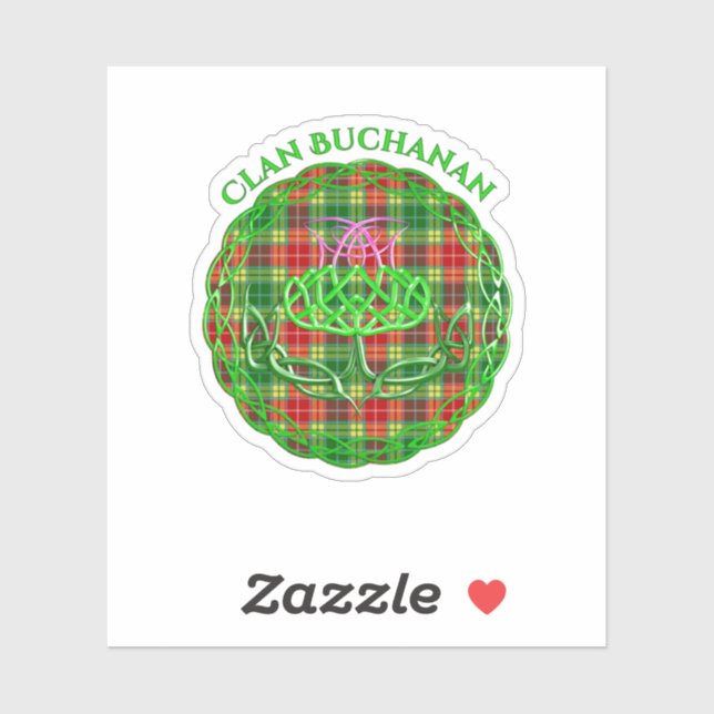 Buchanan Scottish Tartan Celtic Thistle (Sheet)