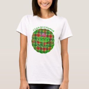 Buchanan Scottish Tartan Celtic Thistle T-Shirt