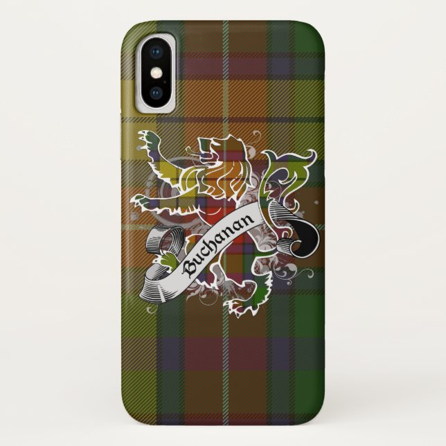 Buchanan Tartan Lion Case-Mate iPhone Case (Back)