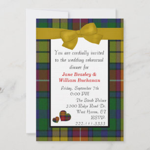 Buchanan Tartan Plaid Invitation
