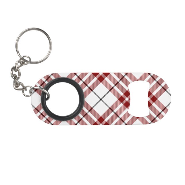 Buchanan tartan red white plaid (Front (Horizontal))