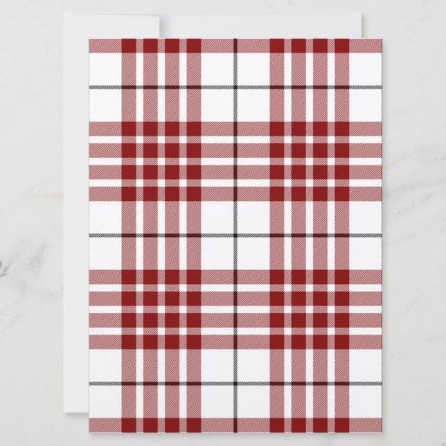 Buchanan tartan red white plaid (Front)