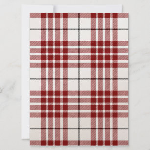 Buchanan tartan red white plaid