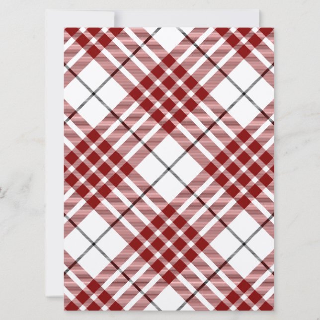 Buchanan tartan red white plaid (Front)