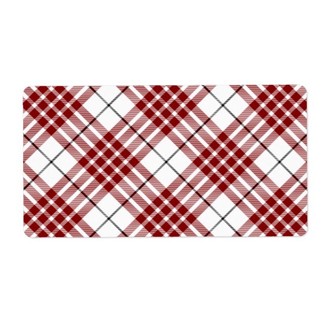 Buchanan tartan red white plaid (Front)