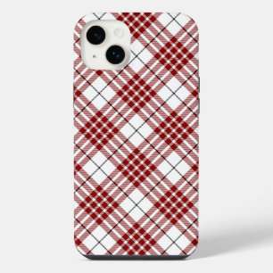 Buchanan tartan red white plaid iPhone 14 plus case