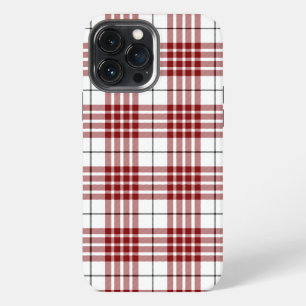 Buchanan tartan red white plaid iPhone 13 pro max case
