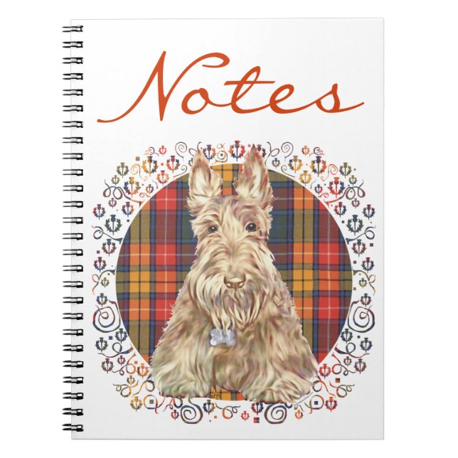 Buchanan Tartan Scottie Notebook (Front)