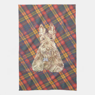 Buchanan Tartan Scottie Tea Towel