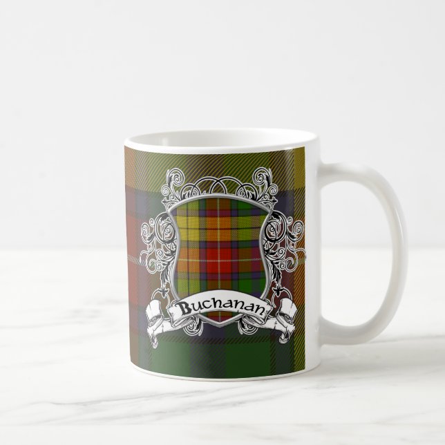 Buchanan Tartan Shield Coffee Mug (Right)