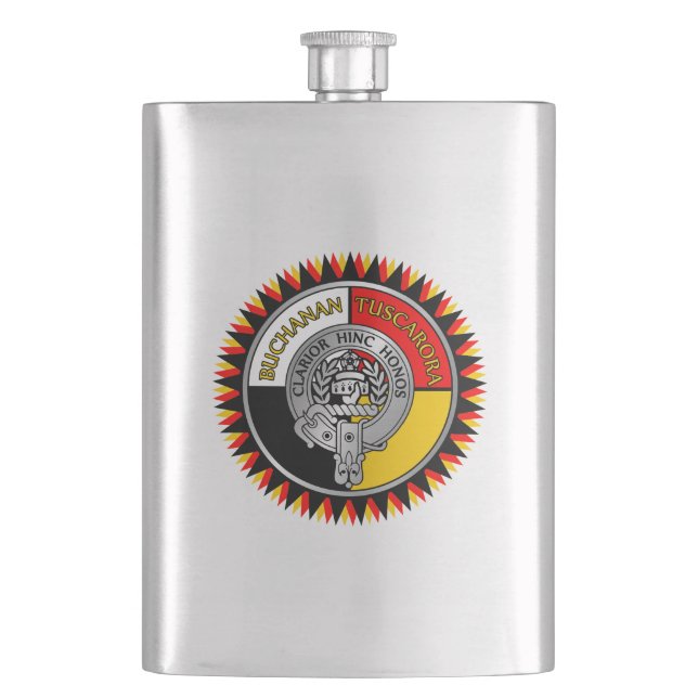 Buchanan - Tuscarora Crest Hip Flask (Front)