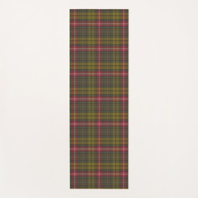 Buchanan Weathered Original Scottish Tartan Yoga Mat (Front)