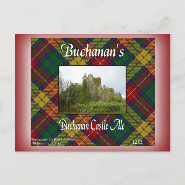 Buchanan's Buchanan Castle Ale Postcard (Front)