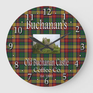 Buchanan's Old Buchanan Castle Coffee Co. Large Clock