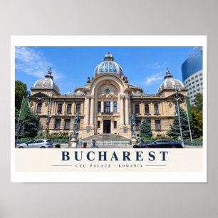 Bucharest CEC Palace Poster
