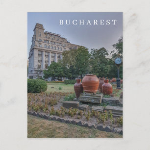 Bucharest Cismigiu Park view postcard