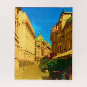 Bucharest City Art Jigsaw Puzzle
