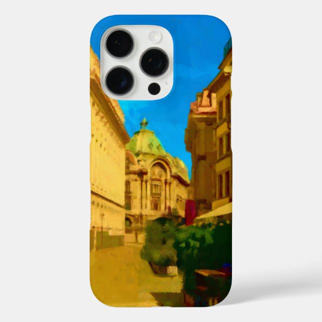Bucharest City Digital Painting Case-Mate iPhone Case (Back)