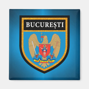 Bucharest  Flag Magnet