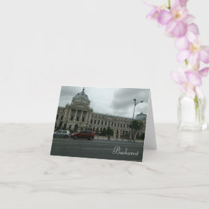 Bucharest Note Card, Standard white envelopes Card