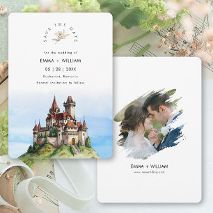 Bucharest Romania Destination Wedding Save The Date