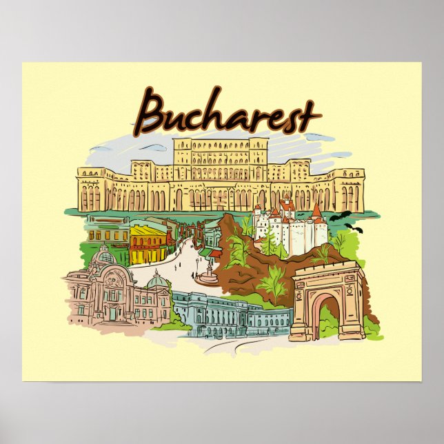 Bucharest, Romania Poster (Front)