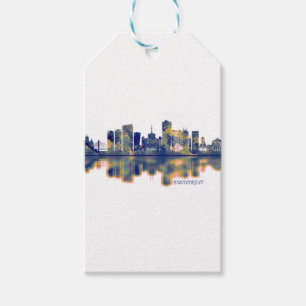 Bucharest Skyline Gift Tags