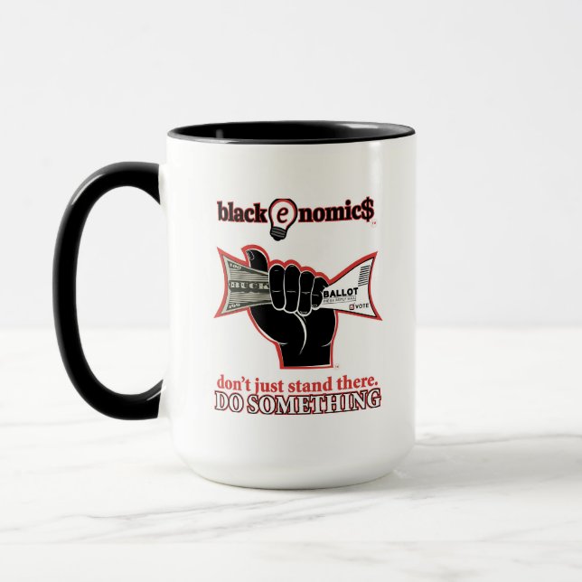 "Buck and Ballot" Mug (Left)