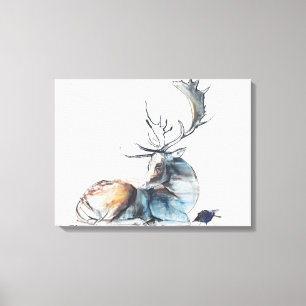 Buck and Bird 2006 Canvas Print