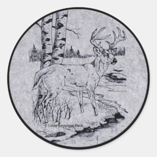 Buck Creek Classic Round Sticker