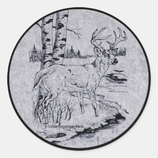 Buck Creek Classic Round Sticker