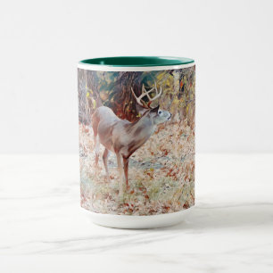 Buck Deer Art Nature Scene Mug Cup