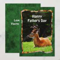 Buck Deer in Forest Glade Father's Day