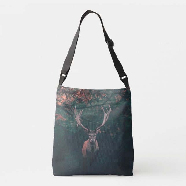 Buck Deer Wild Animal Crossbody Bag (Back)
