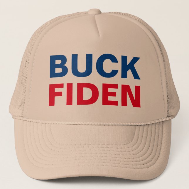 Buck Fiden Printed on Trucker Hat (Front)