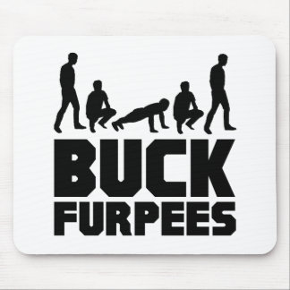 Buck Furpees -- Burpees Fitness Mouse Mat