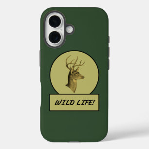 Buck Head Dark Green iPhone Cases