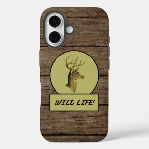Buck Head Dark Wood iPhone Cases