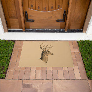 Buck Head Door Mat