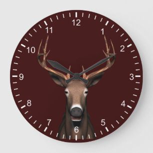 Buck Head Large Clock