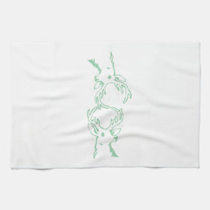 Buck Head Outline Tea Towel