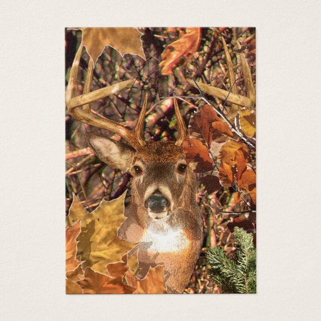 Buck in Camo White Tail Deer (Front)