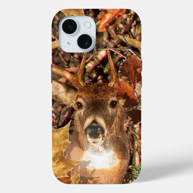 Buck in Camo White Tail Deer Case-Mate iPhone Case (Back)